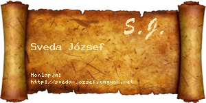 Sveda József névjegykártya