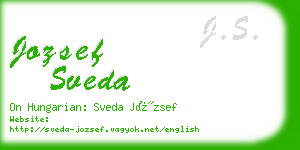 jozsef sveda business card